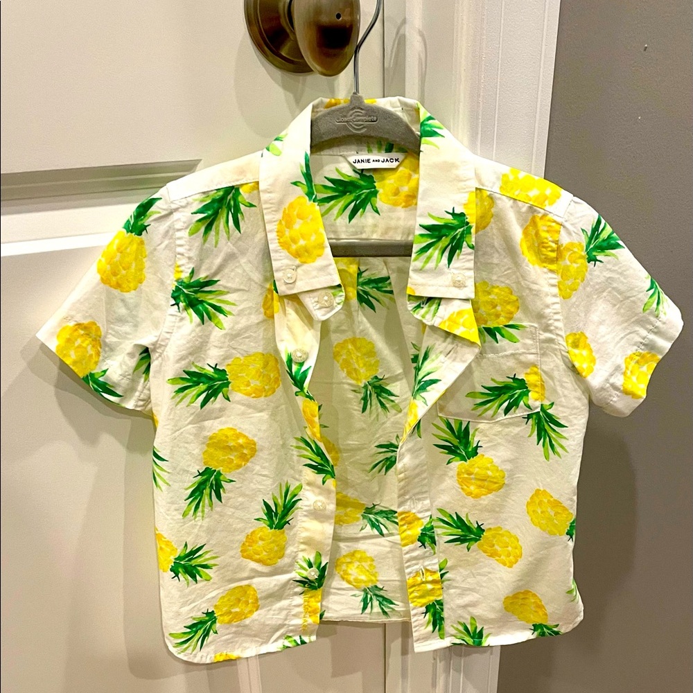 Janie and Jack pineapple shirt